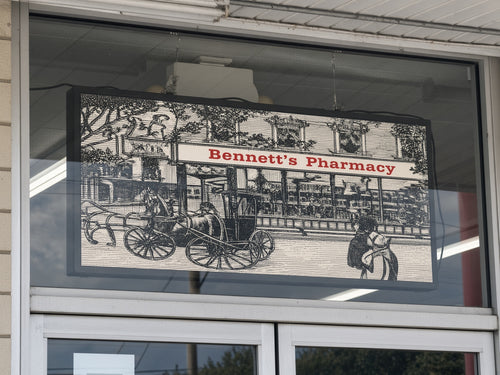 20" x 52" installed in the window