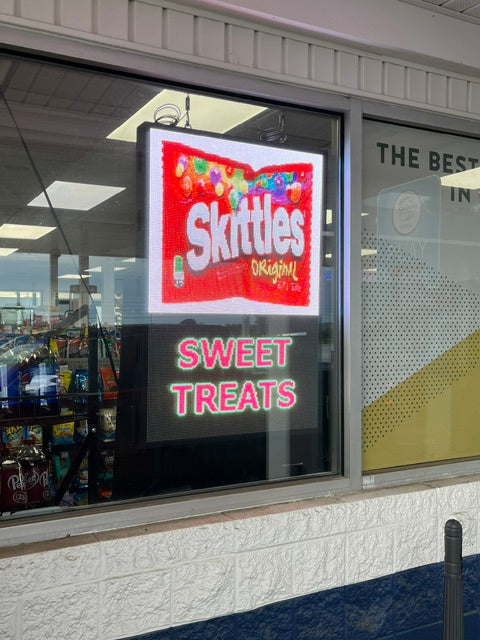 26"x40" Full Color Programmable LED Window Sign